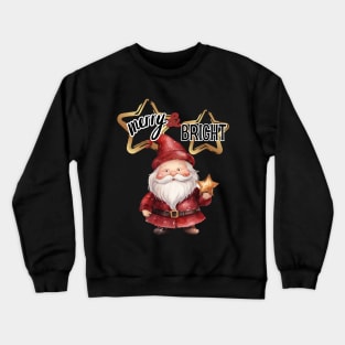 Santa Claus Merry & Bright Crewneck Sweatshirt